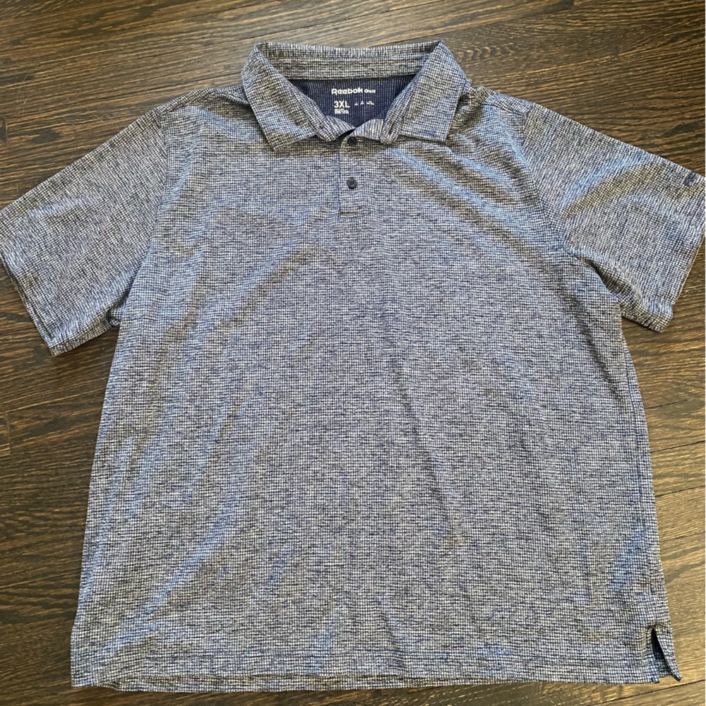 Reebok Heathered Gray Polo Shirt